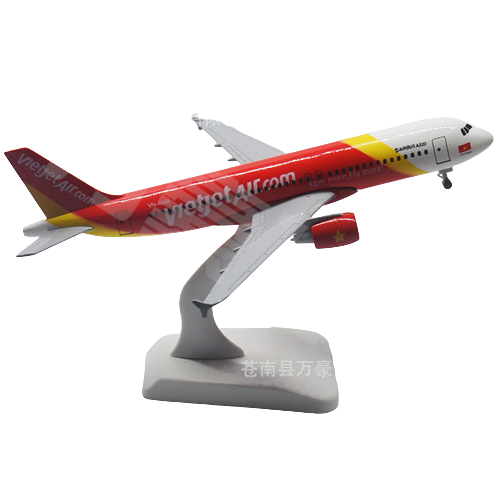  Mô hình máy bay Vietjet Air VN-A668 Airbus A320 20cm MB20006 