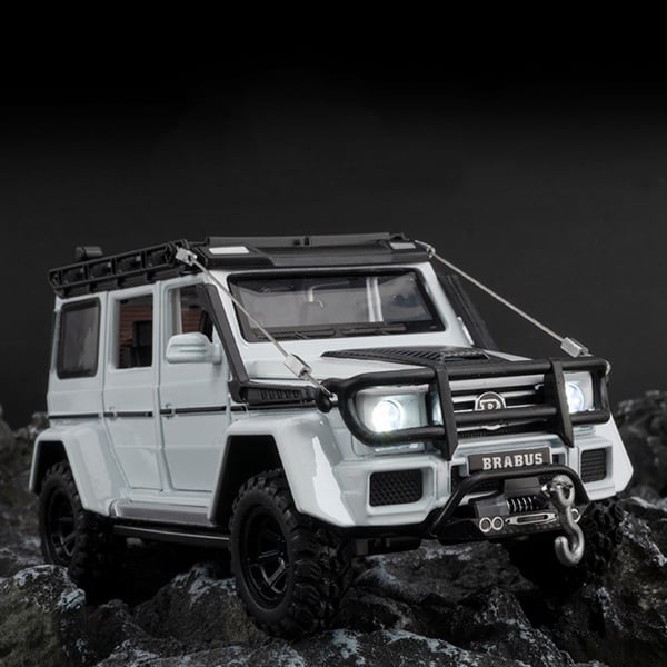  Mô hình xe Mercedes Benz off road Brabus G550 full open - đèn - âm thanh tỉ lệ 1:32 Alloy model OT32033 