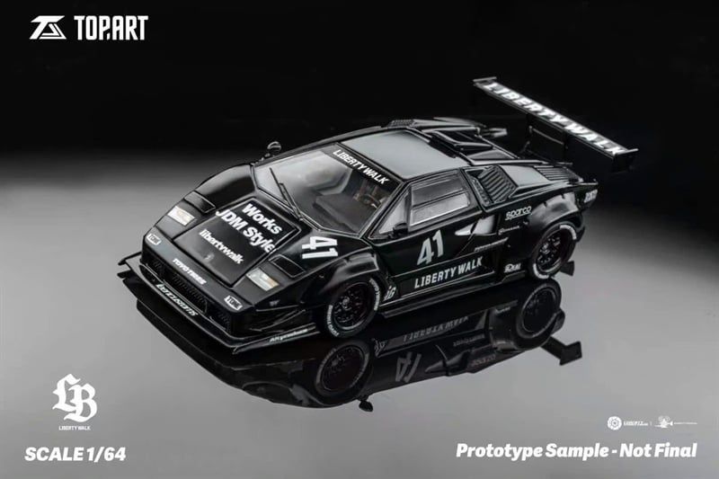  Mô hình xe Lamborghini Countach LPI800-4 LBWK Liberty Walk full open limited edition 2000pcs tỉ lệ 1:64 Topart TAO640002 