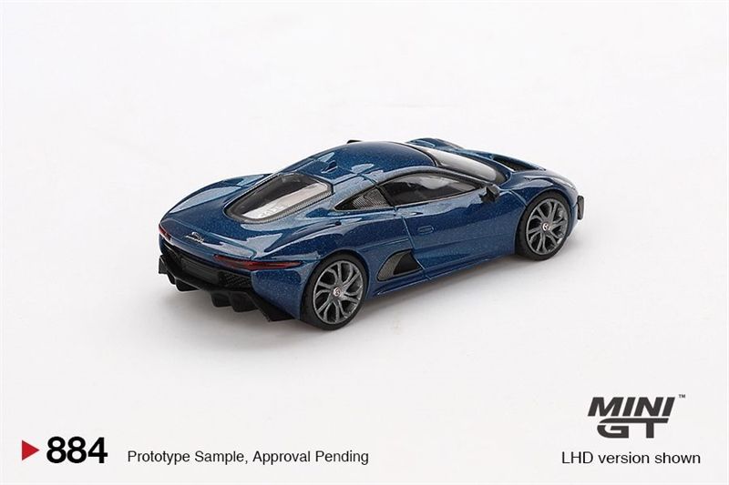  Mô hình xe Jaguar C-X75 Blue bản card tỉ lệ 1:64 MiniGT MGT00884-BL 