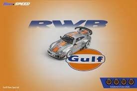  Mô hình xe Porsche Rauh-Welt RWB993 GT Wing Gulf Raw Titanium tỉ lệ 1:64 Fast Speed OT64172 