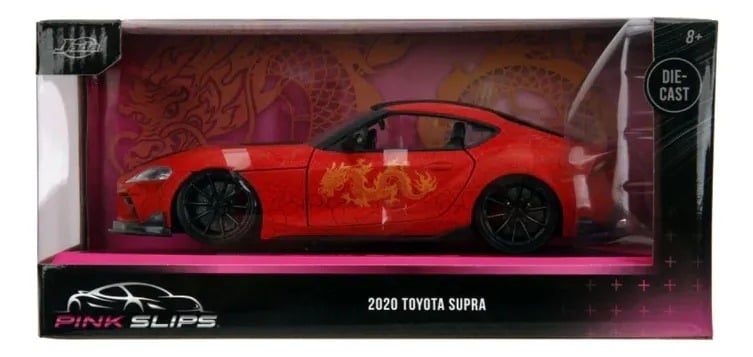  Mô hình xe 2020 Toyota Supra - Year of Dragon MK2 Pink Slips tỉ lệ 1:24 Jada Toys 35757 