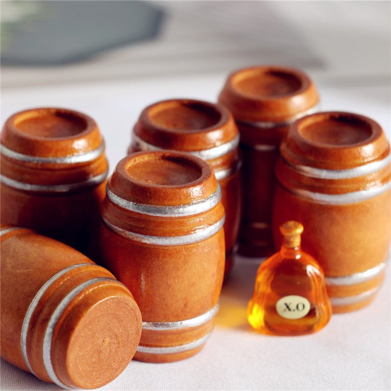  Phụ kiện decor mô hình thùng rượu DE032 