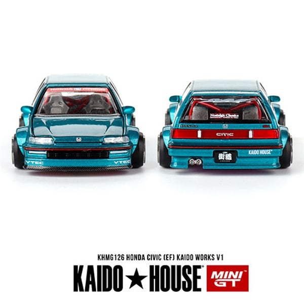  Mô hình xe Honda Civic (EF) KAIDO WORKS V1 tỉ lệ 1:64 Kaido House KHMG126 