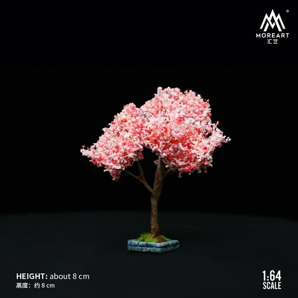  Phụ kiện trưng bày sa bàn Model Tree Scene Accessories Pink tỉ lệ 1:64 MoreArt MO641045 