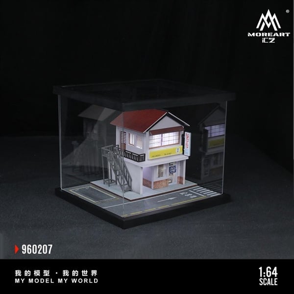  Hộp trưng bày mô phỏng nhà trong hộp mica có đèn Street Scene Lighting Assembly Series 07 Simulation Models tỉ lệ 1:64 MoreArt MO960207 