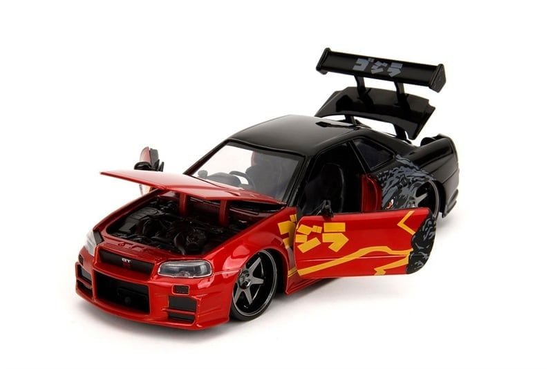  Mô hình xe Godzilla Nissan GT-R Hollywood Rides tỉ lệ 1:24 Jada Toys 35133 