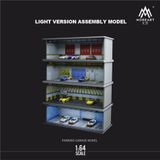  Hộp trưng bày mô phỏng Racing Parking Lot Lighting Edition Assembly Scene tỉ lệ 1:64 MoreArt MO914054 