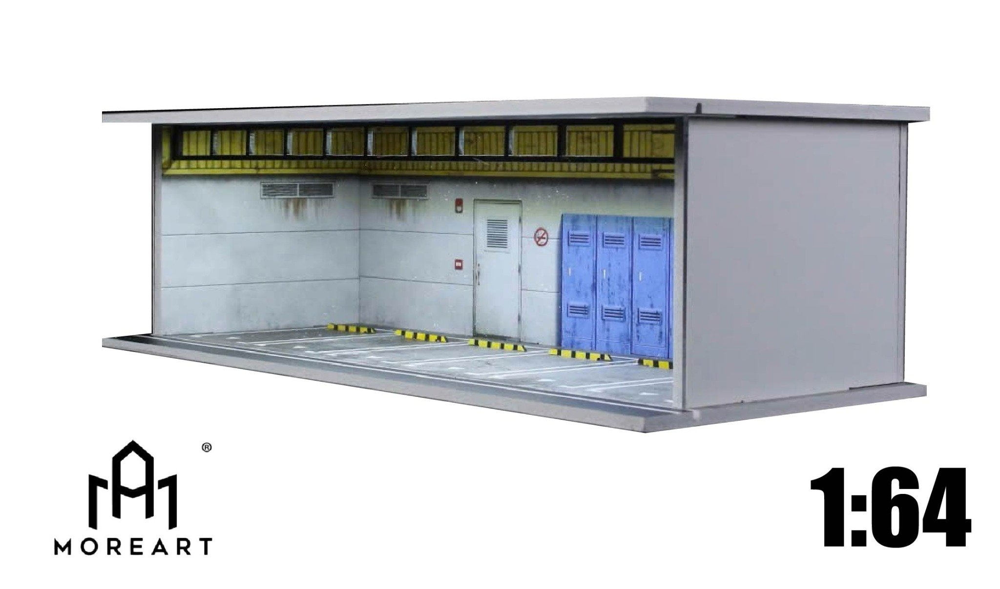  Hộp trưng bày mô phỏng Maintenance Workshop Parking tỉ lệ 1:64 MoreArt MO914055 