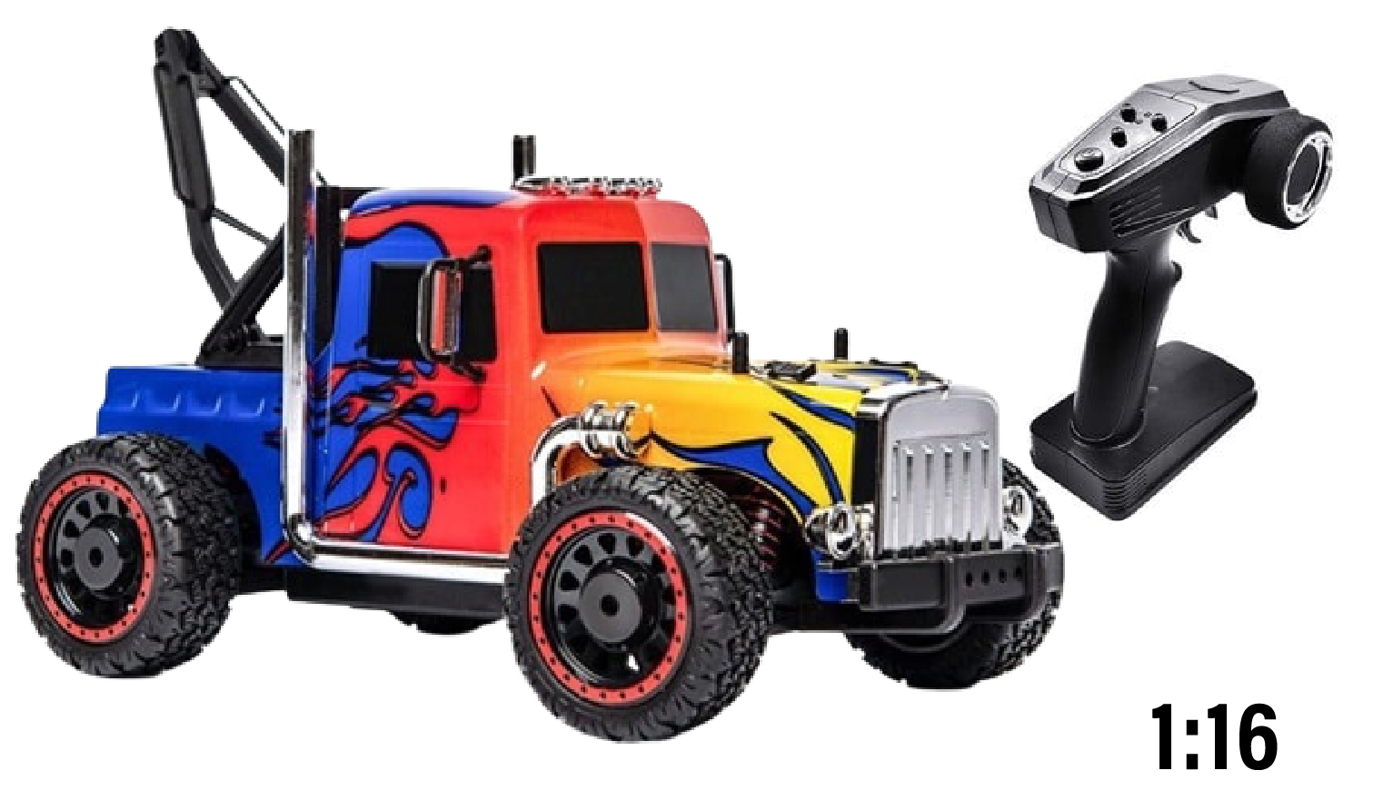  Mô hình xe điều khiển đầu kéo cứu hộ Optimus Prime J901 fire flames 20km/h tỉ lệ 1:16 deer man DK006 