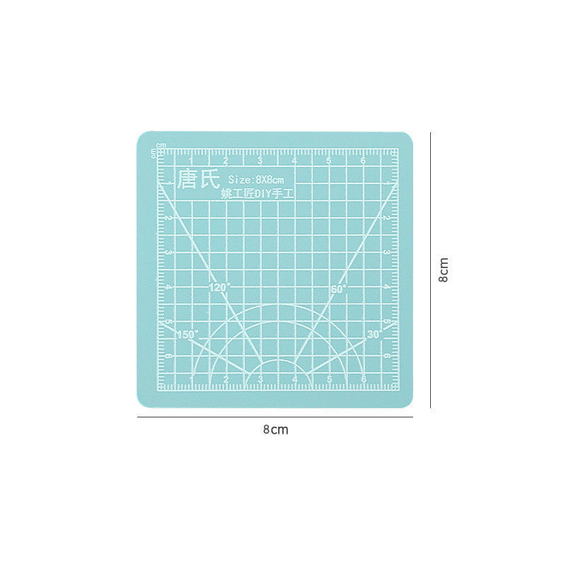  Bảng lót cắt 5 lớp cutting mat 8X8 A6 A5 A4 cao su tự liền màu xanh bạc hà PK490 