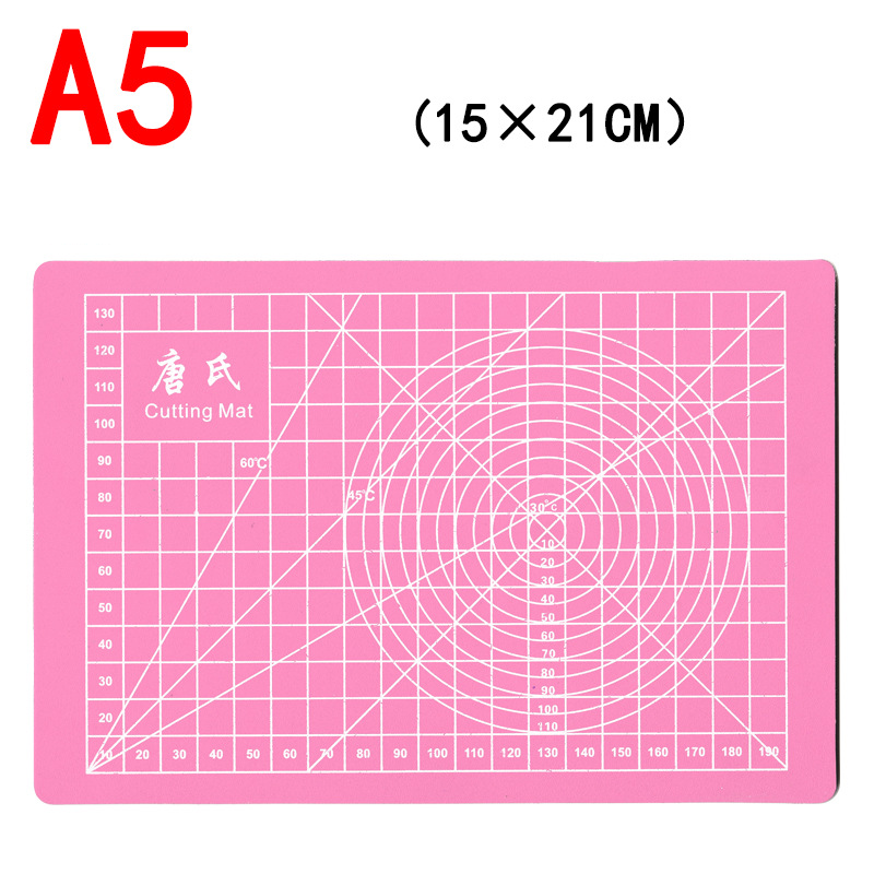 Bảng lót cắt 5 lớp cutting mat A5 A4 A3 cao su tự liền màu hồng PK487 