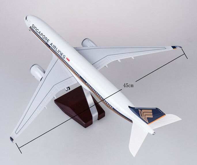  Mô hình máy bay Singapore Airlines Airbus A350 47cm có đèn led tự động theo tiếng vỗ tay hoặc chạm MB47069 