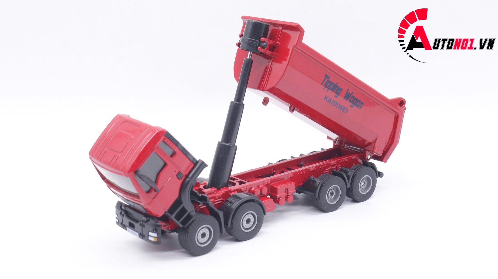 Mô hình xe tải tự đổ bằng kim loại tỉ lệ 1:50 KDW Kaidiwei 1385 