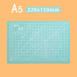  Bảng lót cắt 5 lớp cutting mat 8X8 A6 A5 A4 cao su tự liền màu xanh bạc hà PK490 