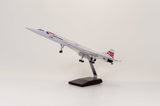  Mô hình máy bay phản lực siêu thanh Concorde British Airline 47cm có đèn led tự động theo tiếng vỗ tay hoặc chạm MB47071 