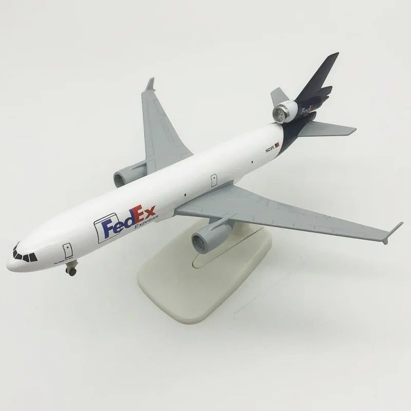  Mô hình máy bay vận tải Fedex MD-11 có bánh xe kích thước 20cm MB20129 