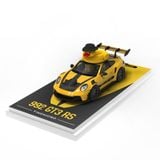  Mô hình xe Porsche 992 GT3 RS yellow paint có phụ kiện đi kèm trên nóc tỉ lệ 1:64 Time micro TM644633 