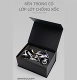  Mô hình xe BMW S1000RR hộp quà tặng có nam châm tỉ lệ 1:9 Huayi Alloy MT061 