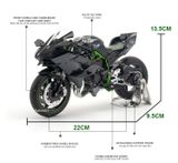  Mô hình xe Kawasaki H2R - H2 hộp quà tặng có nam châm tỉ lệ 1:9 Huayi Alloy MT062 