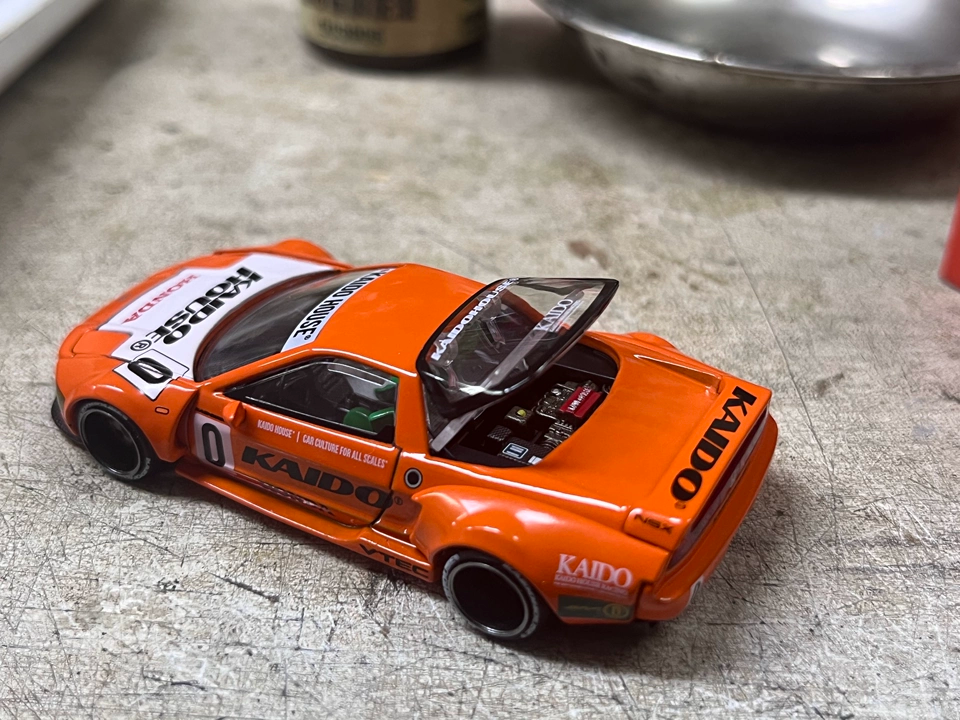  Mô hình xe Honda NSX Kaido Racing V1 Orange tỉ lệ 1:64 Kaido House KHMG119 