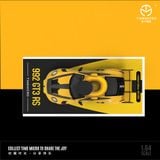  Mô hình xe Porsche 992 GT3 RS yellow paint có phụ kiện đi kèm trên nóc tỉ lệ 1:64 Time micro TM644633 