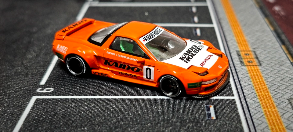  Mô hình xe Honda NSX Kaido Racing V1 Orange tỉ lệ 1:64 Kaido House KHMG119 