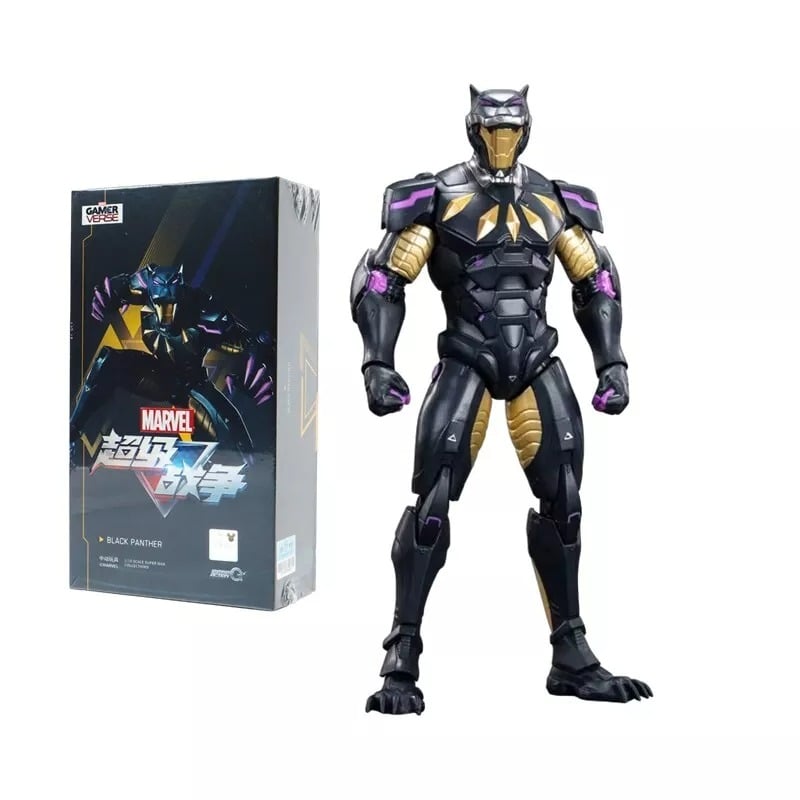  Mô hình nhân vật Marvel Black Panther SHF Gameverse Super War tỉ lệ 1:10 11,5CM ZD Toys FG277 