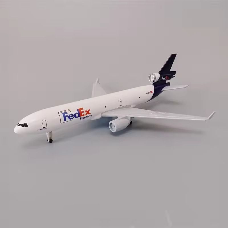  Mô hình máy bay vận tải Fedex MD-11 có bánh xe kích thước 20cm MB20129 