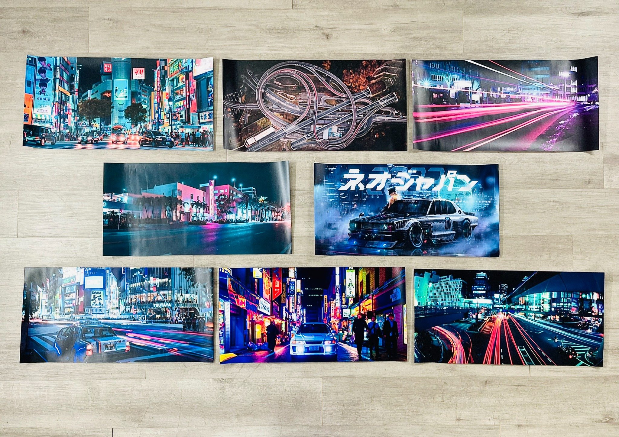  Wallpaper Background Drift Japan Cyperpunk in PP cán mờ chống nước bụi bẩn khổ dài 30x60cm DR038 