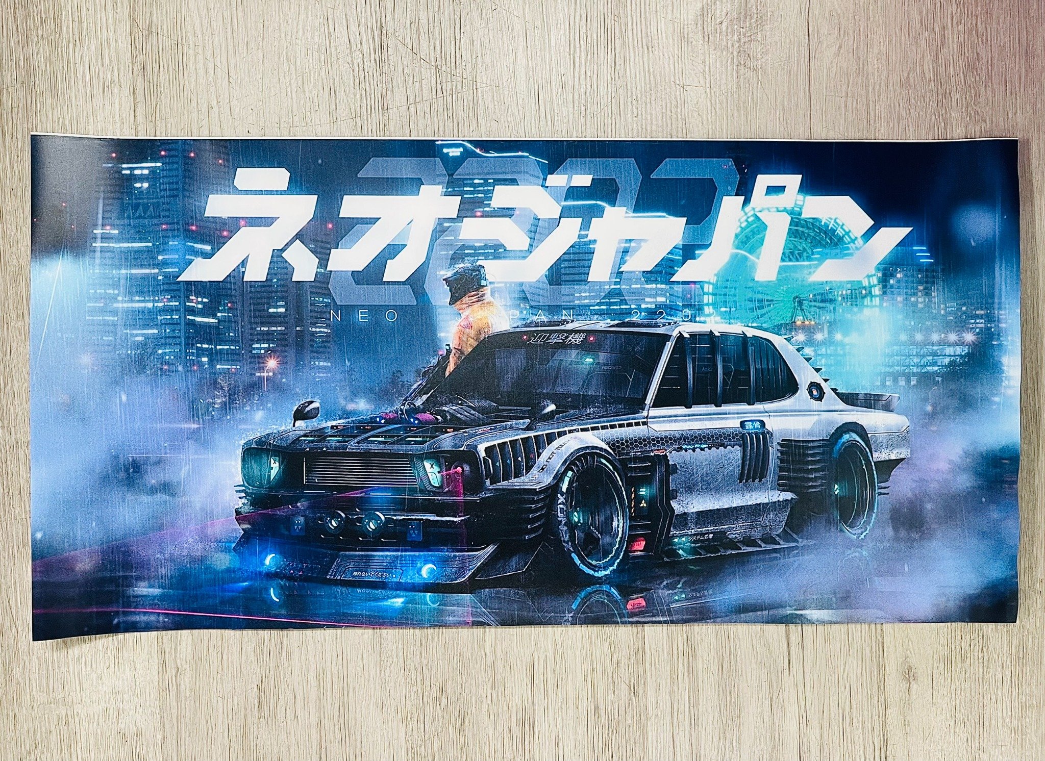  Wallpaper Background Drift Japan Cyperpunk in PP cán mờ chống nước bụi bẩn khổ dài 30x60cm DR038 