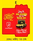  Bao lì xì hình xe kiểu bao dọc chúc mừng năm mới 2025 kích thước 8x16cm Autono1 LX008 