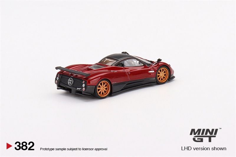  Mô hình xe Pagani Zonda F Rosso Dubai tỉ lệ 1:64 Right handle RHD MiniGT MGT00382-R 
