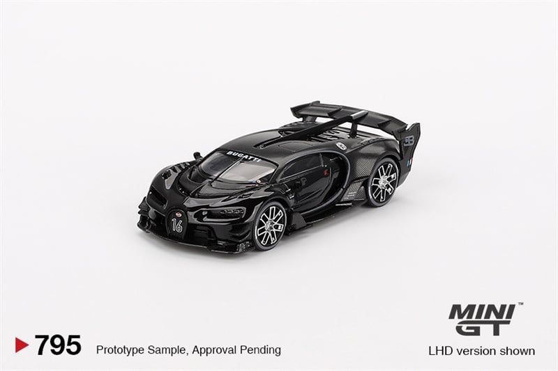  Mô hình xe Bugatti Vision Gran Turismo Black tỉ lệ 1:64 MiniGT MGT00795-CH 