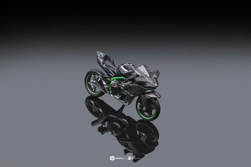  Mô hình xe Mô tô Kawasaki H2R tỉ lệ 1:64 Alloy Model OT64460 