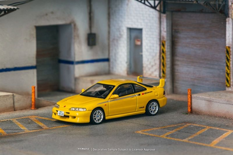  Mô hình xe Honda Integra TYPE R DC2 MUGEN Sunlight Yellow tỉ lệ 1:64 Tarmac Works T64G-TL059-YL 