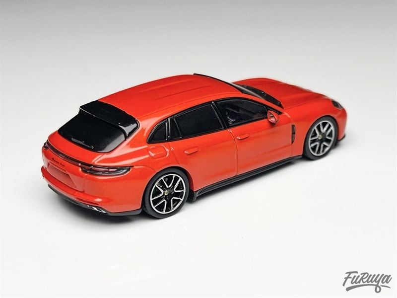 Mô hình xe Porsche Panamera Turbo Grand GT Sliver Rims tỉ lệ 1:64 Furuya OT64263 