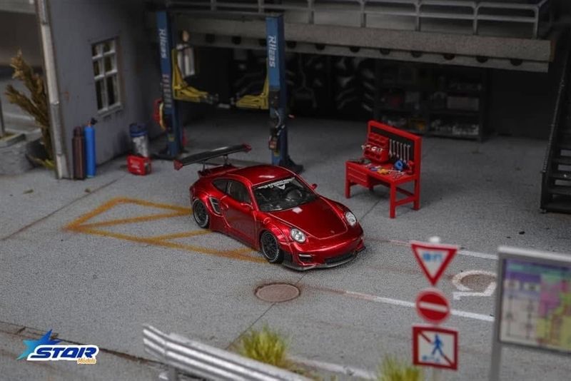  Mô hình xe Porsche 911 (997) Liberty Walk Limited To 999pcs tỉ lệ 1:64 Star Model OT64447 