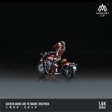  Mô hình nhân vật nữ và xe Triumph Bobber 1200c Motorcycle Girl tỉ lệ 1:64 MoreArt MO222070 