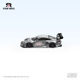  Mô hình xe Porsche 911 GT3 silver Racing Car tỉ lệ 1:64 STAR RACE SR64025 