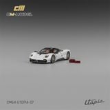  Mô hình xe Pagani Utopia Pearl White tỉ lệ 1:64 CM Model CM64-UTOPIA-07 
