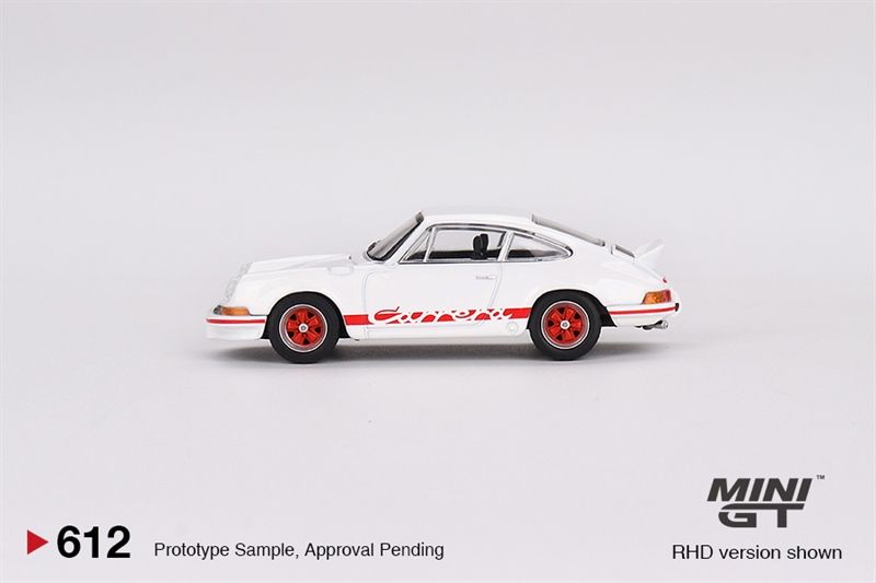  Mô hình xe Porsche 911 Carrera RS 2.7 Grand Alloy White bản card tỉ lệ 1:64 MiniGT x Mijio 