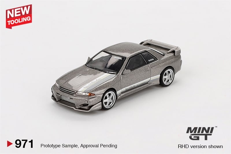  Mô hình xe Nissan Skyline GT-R (R32) Veilside Combat C-I Veilside Combat Grey bản card tỉ lệ 1:64 MiniGT MGT00971 