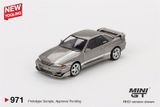  Mô hình xe Nissan Skyline GT-R (R32) Veilside Combat C-I Veilside Combat Grey bản card tỉ lệ 1:64 MiniGT MGT00971 