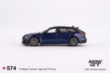  Mô hình xe ABT Audi RS6-R Navarra Blue Metallic tỉ lệ 1:64 MiniGT MGT00574-CH 