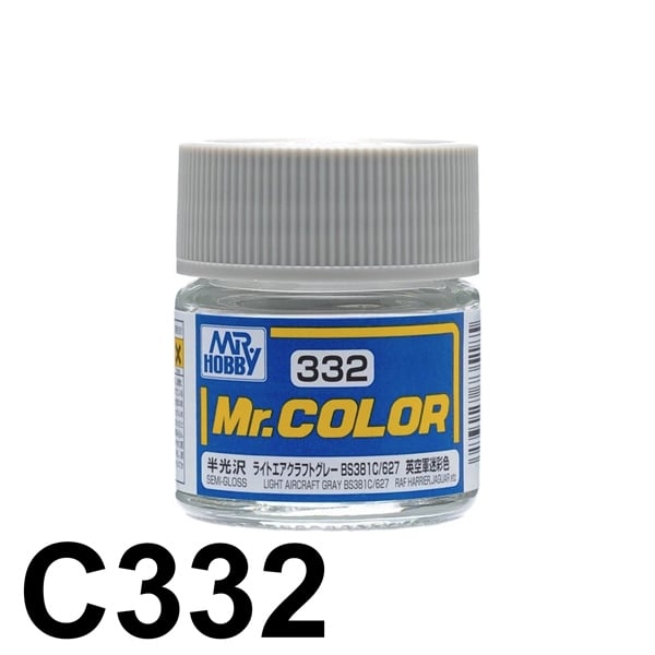  Lacquer C332 Aircraft Gray BS381C/627 sơn mô hình màu Xám 10ml Mr.Hobby C332 