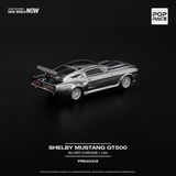  Mô hình xe Ford Shelby Mustang Gt500 - Silver Chrome tỉ lệ 1:64 Poprace PR640312 