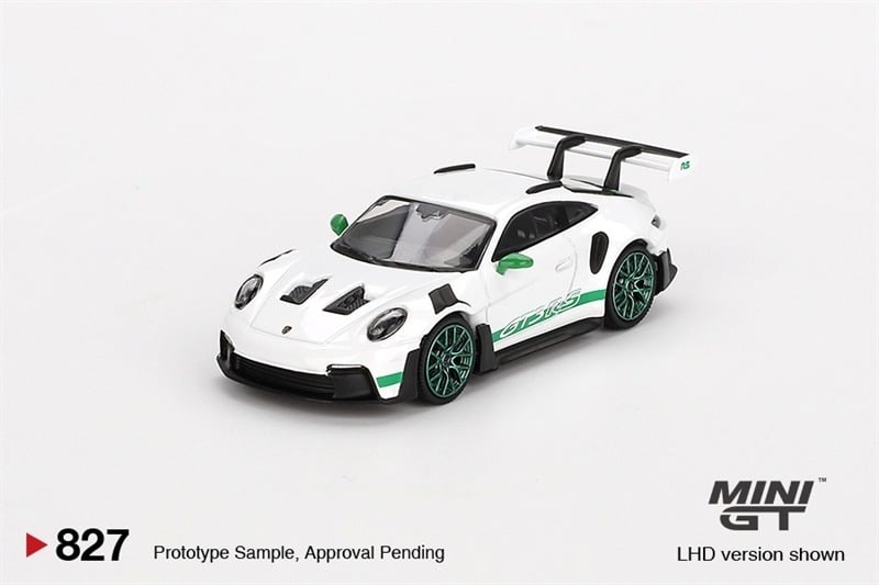  Mô hình xe Porsche 911 (992) GT3 RS Tribute to Carrera RS Package tỉ lệ 1:64 MiniGT bản card MGT00827-BL 