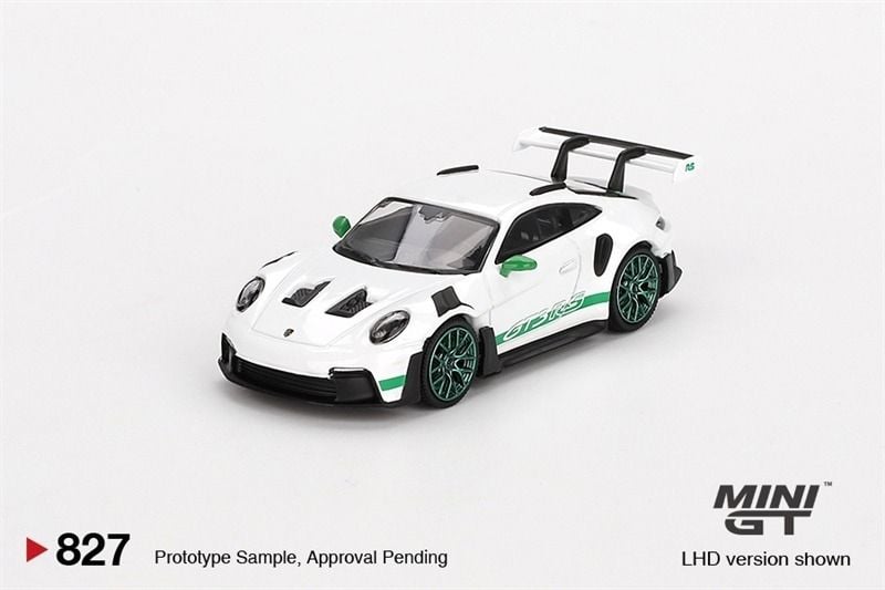  Mô hình xe Porsche 911 (992) GT3 RS Tribute to Carrera RS Package tỉ lệ 1:64 MiniGT bản card MGT00827-BL 