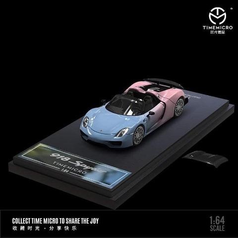  Mô hình xe Porsche 918 Spyder Blue-pink Gradient Time micro TM643515 